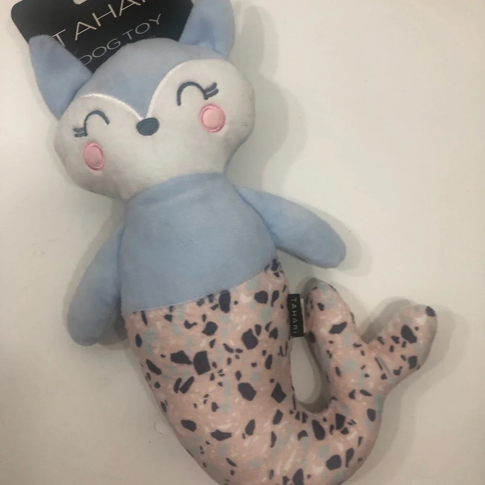 Tahari Blue Fox Plush Toy